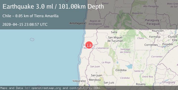 Map of ATACAMA, CHILE