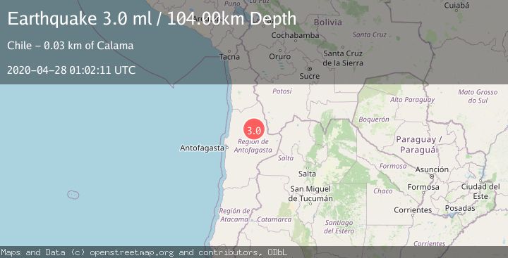 Map of ANTOFAGASTA, CHILE