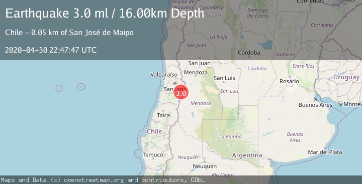 Map of REGION METROPOLITANA, CHILE
