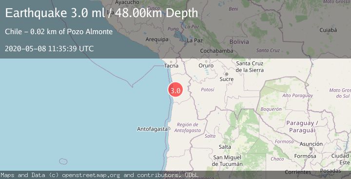 Map of TARAPACA, CHILE