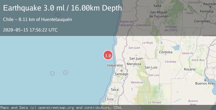 Map of OFFSHORE COQUIMBO, CHILE