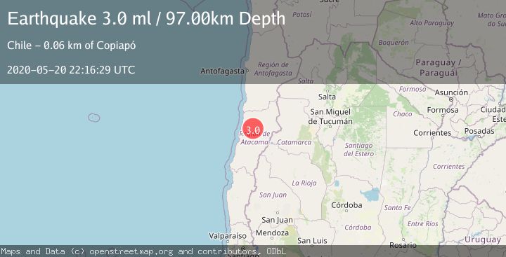 Map of ATACAMA, CHILE