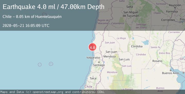 Map of OFFSHORE COQUIMBO, CHILE