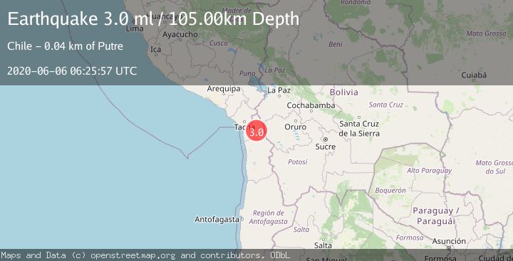 Map of TARAPACA, CHILE
