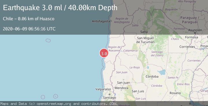 Map of OFFSHORE ATACAMA, CHILE