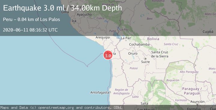 Map of OFFSHORE TARAPACA, CHILE