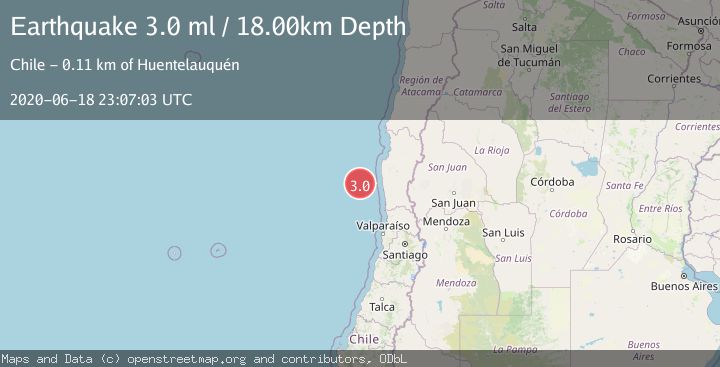 Map of OFFSHORE COQUIMBO, CHILE