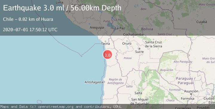 Map of TARAPACA, CHILE