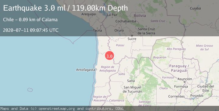 Map of ANTOFAGASTA, CHILE