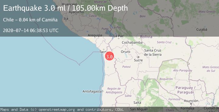 Map of TARAPACA, CHILE