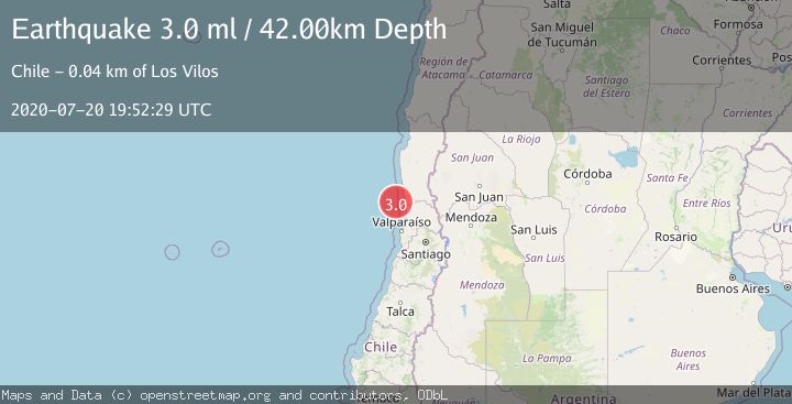 Map of OFFSHORE COQUIMBO, CHILE