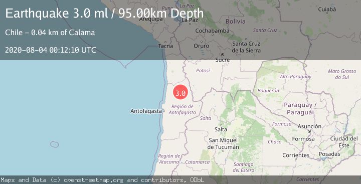 Map of ANTOFAGASTA, CHILE
