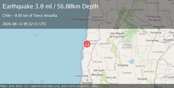 Map of ATACAMA, CHILE