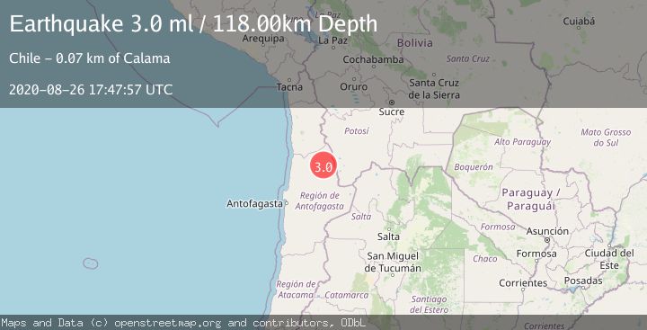 Map of ANTOFAGASTA, CHILE