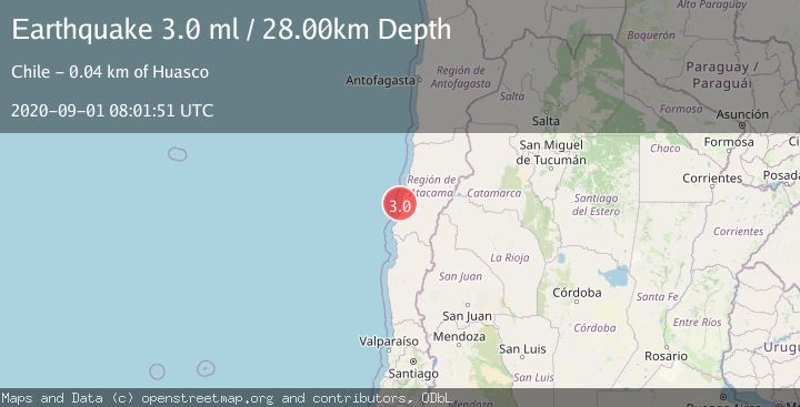 Map of OFFSHORE ATACAMA, CHILE