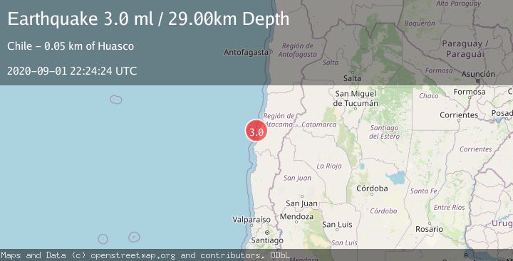 Map of OFFSHORE ATACAMA, CHILE