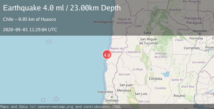 Map of OFFSHORE ATACAMA, CHILE