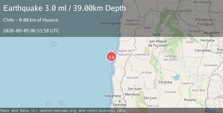 Map of OFFSHORE ATACAMA, CHILE