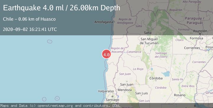 Map of OFFSHORE ATACAMA, CHILE