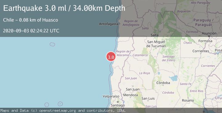 Map of OFFSHORE ATACAMA, CHILE