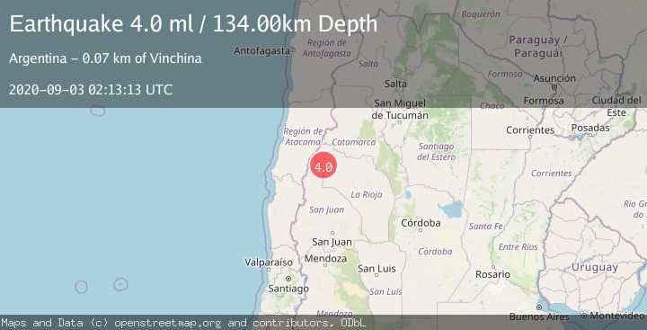 Map of LA RIOJA, ARGENTINA