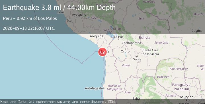 Map of OFFSHORE TARAPACA, CHILE