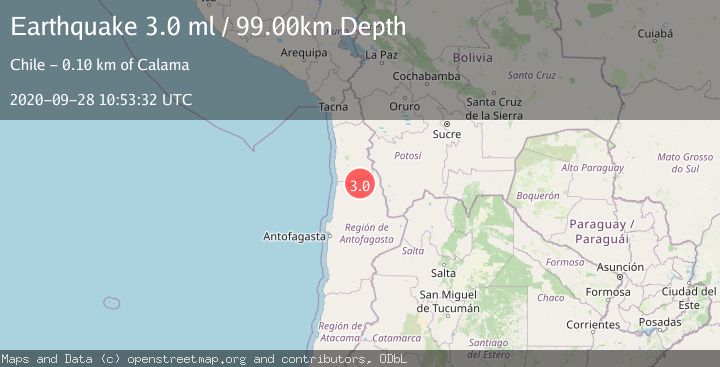Map of ANTOFAGASTA, CHILE