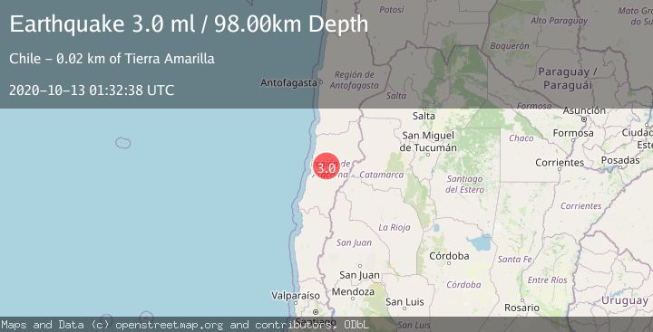 Map of ATACAMA, CHILE