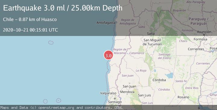 Map of OFFSHORE ATACAMA, CHILE