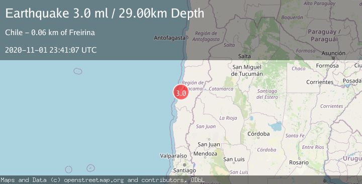 Map of ATACAMA, CHILE