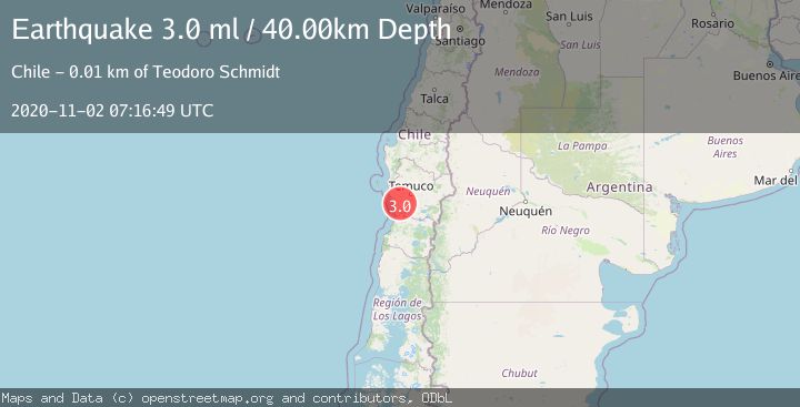 Map of ARAUCANIA, CHILE