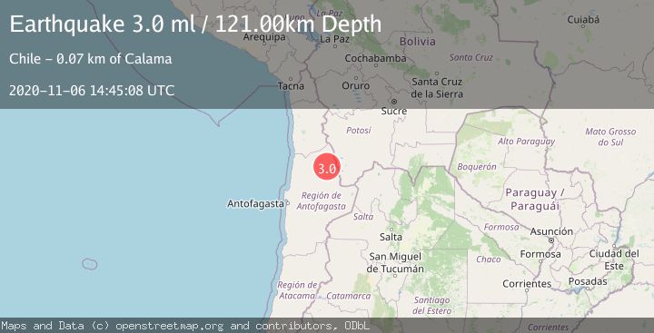 Map of ANTOFAGASTA, CHILE