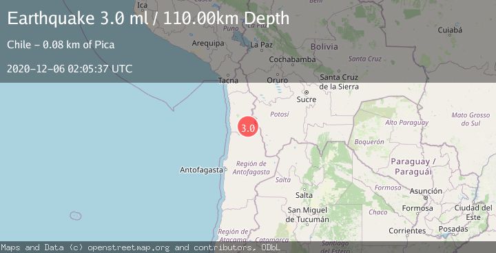Map of TARAPACA, CHILE