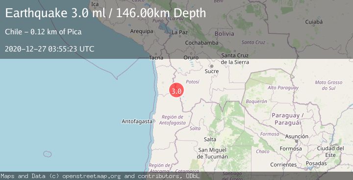 Map of ANTOFAGASTA, CHILE