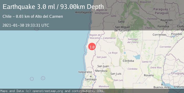 Map of ATACAMA, CHILE