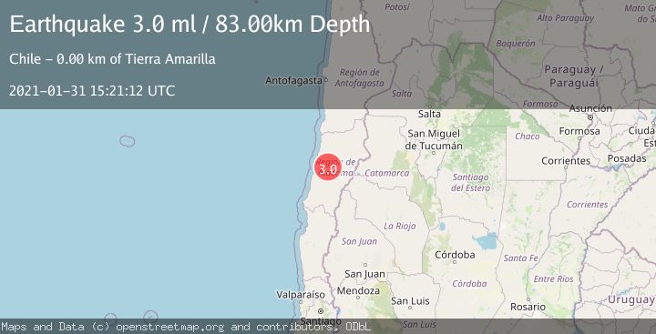 Map of ATACAMA, CHILE