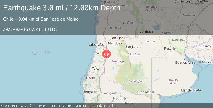 Map of REGION METROPOLITANA, CHILE