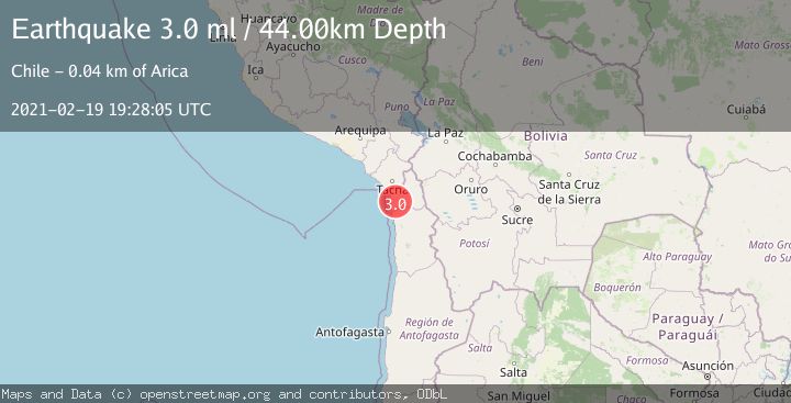 Map of TARAPACA, CHILE