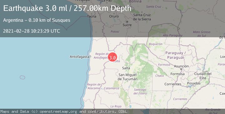 Map of ANTOFAGASTA, CHILE