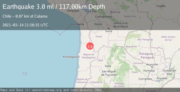 Map of ANTOFAGASTA, CHILE