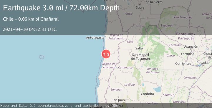 Map of ANTOFAGASTA, CHILE