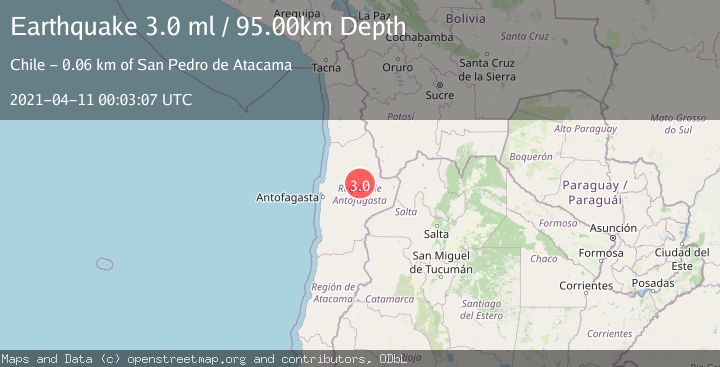 Map of ANTOFAGASTA, CHILE