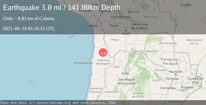 Map of ANTOFAGASTA, CHILE