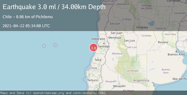 Map of OFFSHORE O'HIGGINS, CHILE