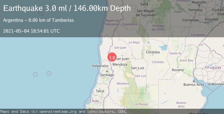 Map of SAN JUAN, ARGENTINA