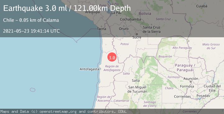 Map of ANTOFAGASTA, CHILE