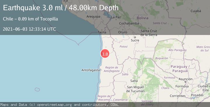 Map of TARAPACA, CHILE