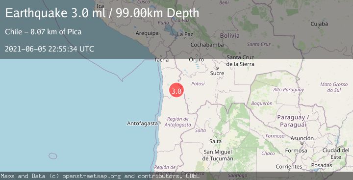 Map of ANTOFAGASTA, CHILE