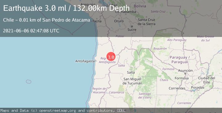 Map of ANTOFAGASTA, CHILE