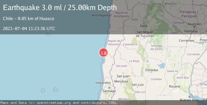 Map of OFFSHORE ATACAMA, CHILE